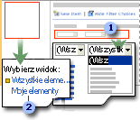 Dwa sposoby filtrowania elementów