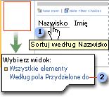 Dwa sposoby sortowania elementów